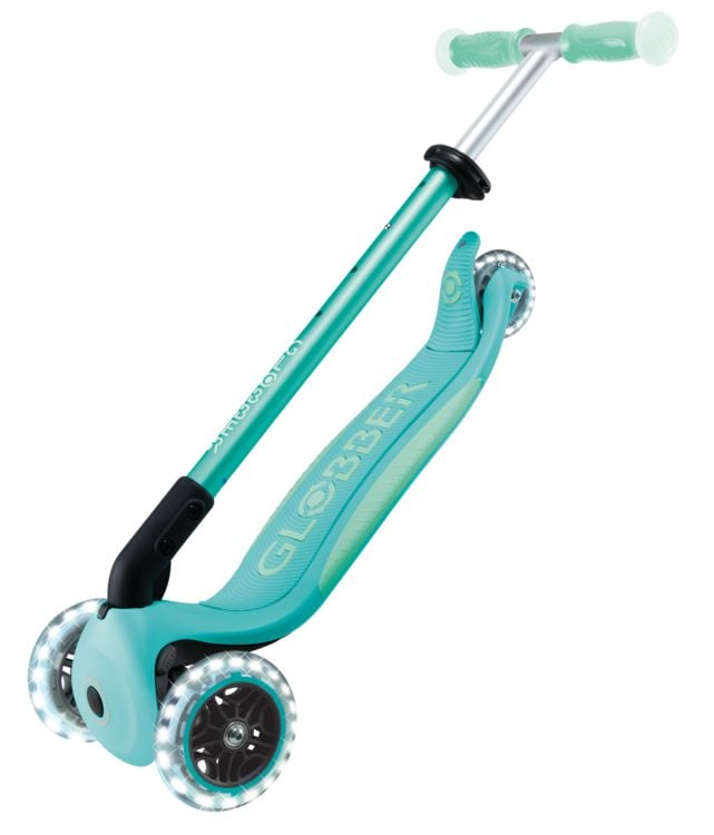 Produktbild: GLOBBER ELITE GLOW LIGHTS dunkelmint, mit Leuchtrollen und Glow-Effekt