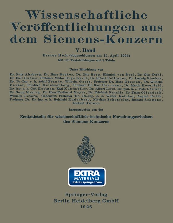 Produktbild: Wissenschaftliche Ver&ouml;ffentlichungen aus dem Siemens-Konzern