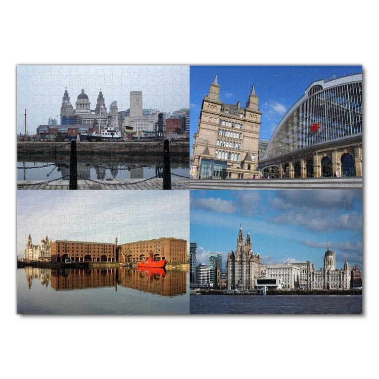 Produktbild: Lais Puzzle Collage Liverpool 1000 Teile