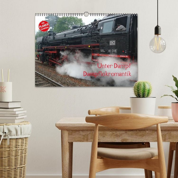 Produktbild: Unter Dampf - Dampflokromantik (Wandkalender 2026 DIN A3 quer), CALVENDO Monatskalender