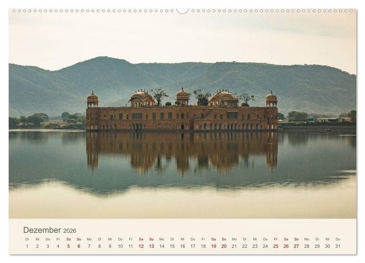 Produktbild: Rajasthan - Architektur im Land der K&ouml;nige (hochwertiger Premium Wandkalender 2026 DIN A2 quer), Kunstdruck in Hochglanz