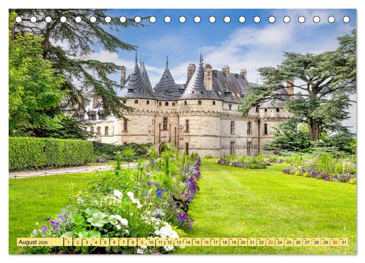 Produktbild: Ch&acirc;teaux. Im Tal der Loire (Tischkalender 2026 DIN A5 quer), CALVENDO Monatskalender