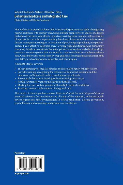 Produktbild: Behavioral Medicine and Integrated Care