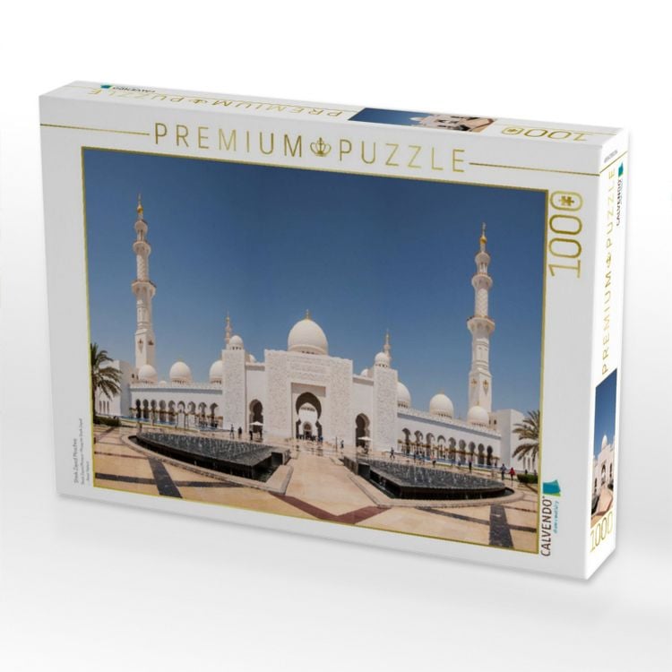 Produktbild: CALVENDO Puzzle Sheik Zayed Moschee | 1000 Teile Lege-Gr&ouml;&szlig;e 64x48cm Foto-Puzzle f&uuml;r gl&uuml;ckliche Stunden