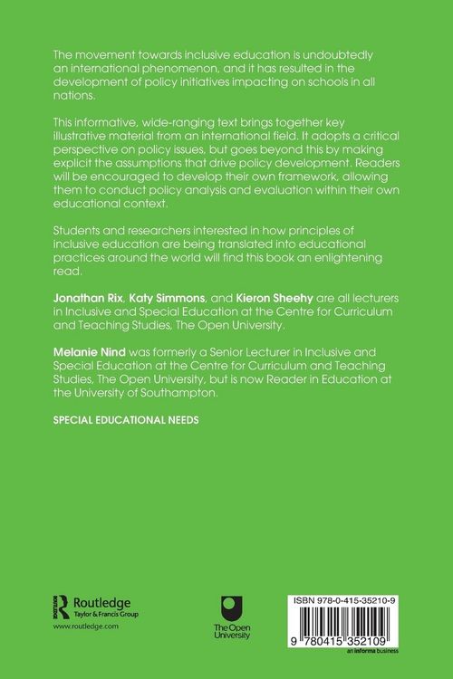 Produktbild: Policy and Power in Inclusive Education