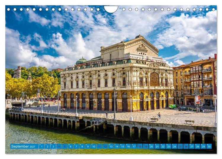 Produktbild: Buntes Bilbao (Wandkalender 2027 DIN A4 quer), CALVENDO Monatskalender