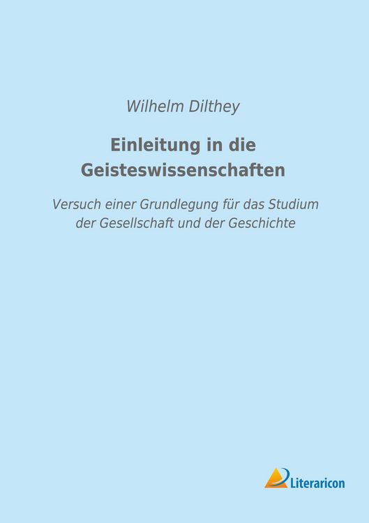 Produktbild: Einleitung in die Geisteswissenschaften