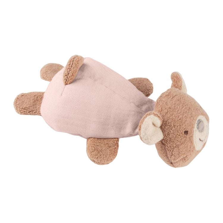 Produktbild: Sigikid 31263 - Knister-Greifling B&auml;r mit Rassel, braun/rosa, 14 cm, Musselin/Teddystoff, sigibaby