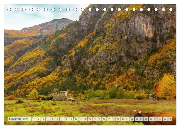 Produktbild: Abenteuer Theth - Unterwegs in den Albanischen Alpen (Tischkalender 2027 DIN A5 quer), CALVENDO Monatskalender