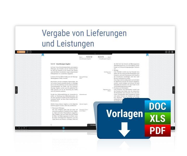 Produktbild: Vergabe von Lieferungen und Leistungen