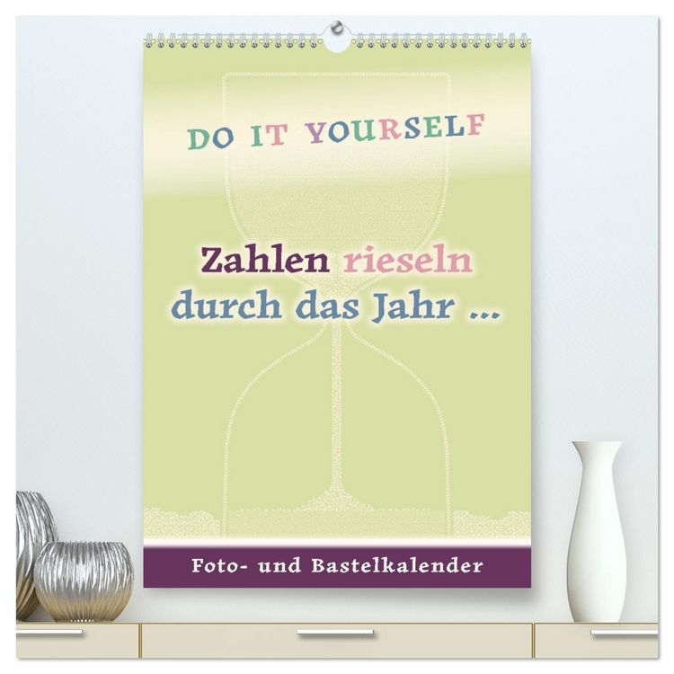 Produktbild: Zahlen rieseln durch das Jahr ... (hochwertiger Premium Wandkalender 2026 DIN A2 hoch), Kunstdruck in Hochglanz