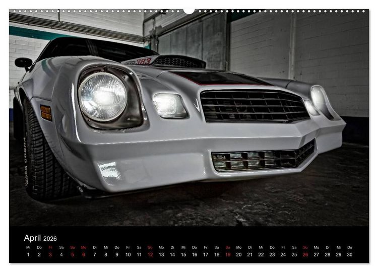 Produktbild: Chevrolet Camaro &acute;79 (hochwertiger Premium Wandkalender 2026 DIN A2 quer), Kunstdruck in Hochglanz