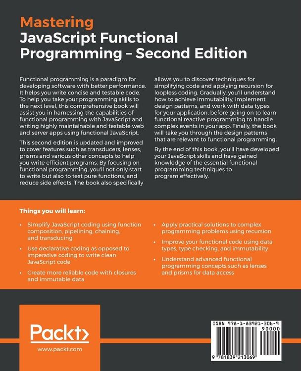 Produktbild: Mastering JavaScript Functional Programming - Second Edition