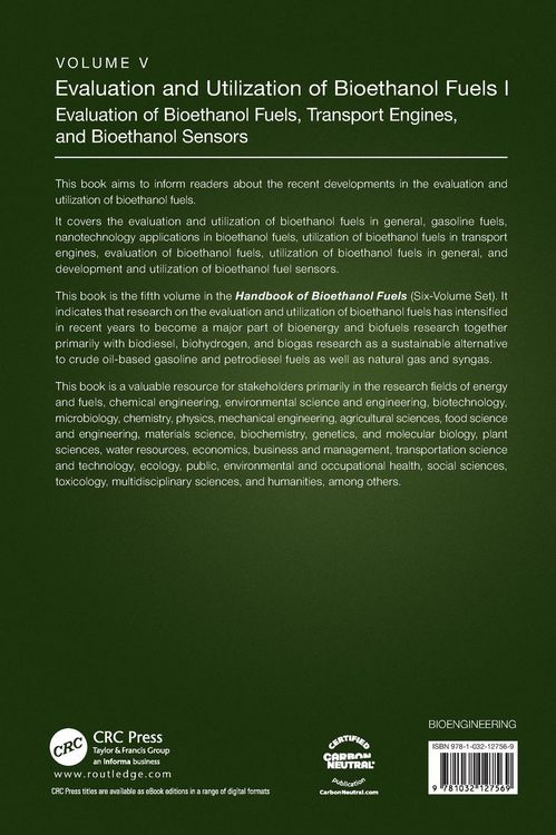 Produktbild: Evaluation and Utilization of Bioethanol Fuels. I.