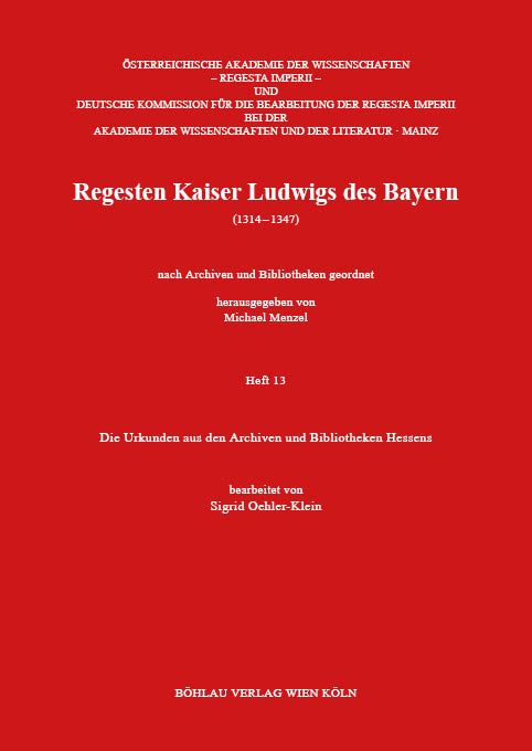 Produktbild: Die Urkunden aus den Archiven und Bibliotheken Hessens
