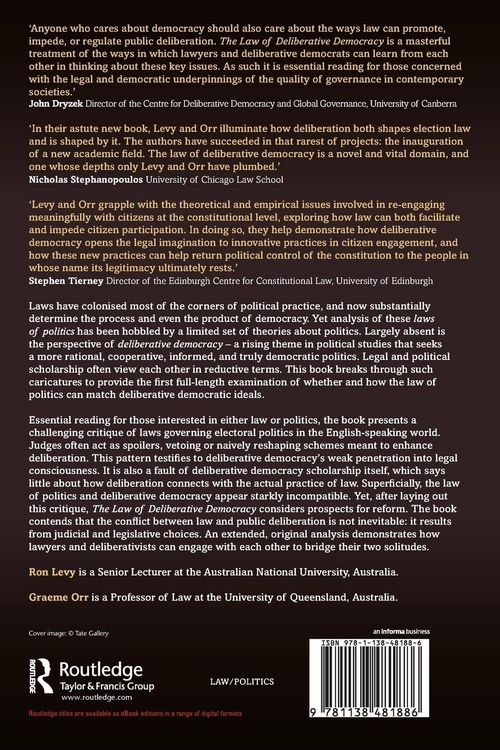 Produktbild: The Law of Deliberative Democracy