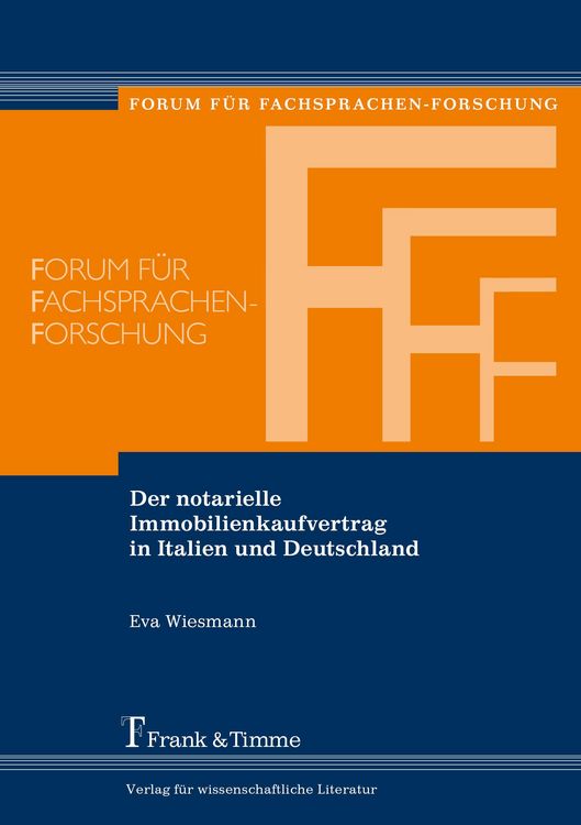 Produktbild: Der notarielle Immobilienkaufvertrag in Italien und Deutschland
