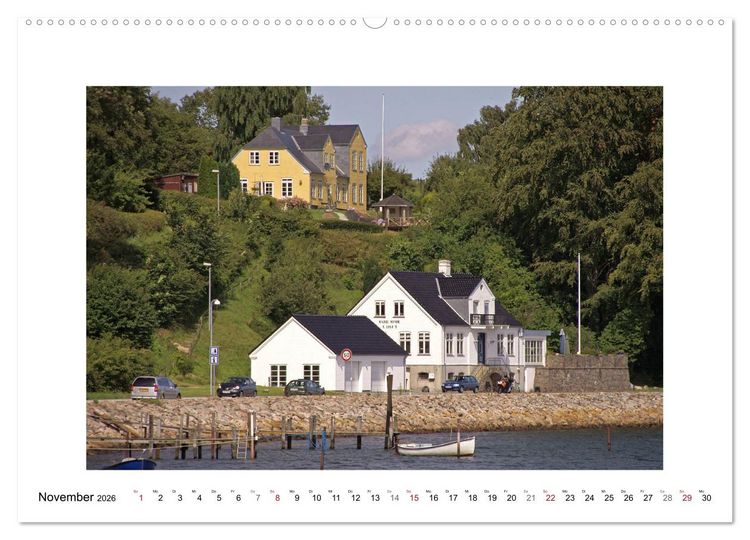 Produktbild: D&auml;nemark - Flensborg Fjord und Inselwelt (hochwertiger Premium Wandkalender 2026 DIN A2 quer), Kunstdruck in Hochglanz