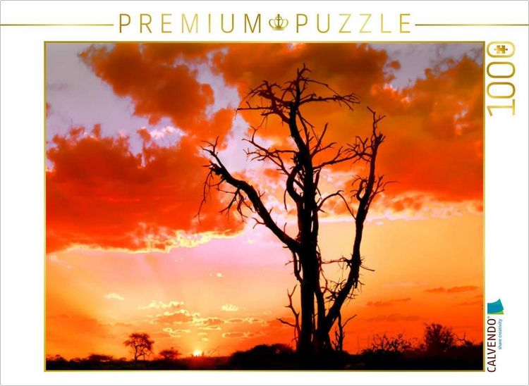 Produktbild: CALVENDO Puzzle Abend in Namibia | 1000 Teile Lege-Gr&ouml;&szlig;e 64x48cm Foto-Puzzle f&uuml;r gl&uuml;ckliche Stunden
