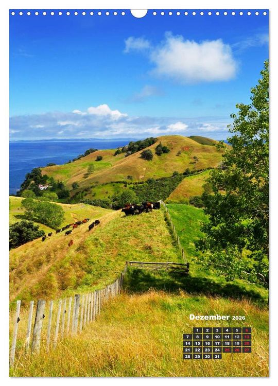 Produktbild: Reise durch Neuseeland (Wandkalender 2026 DIN A3 hoch), CALVENDO Monatskalender