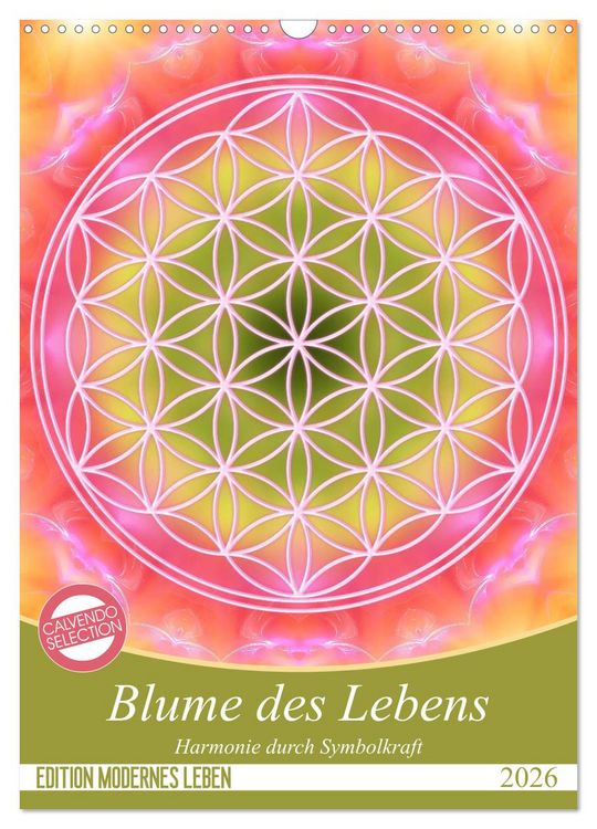 Produktbild: Blume des Lebens - Harmonie durch Symbolkraft (Wandkalender 2026 DIN A3 hoch), CALVENDO Monatskalender