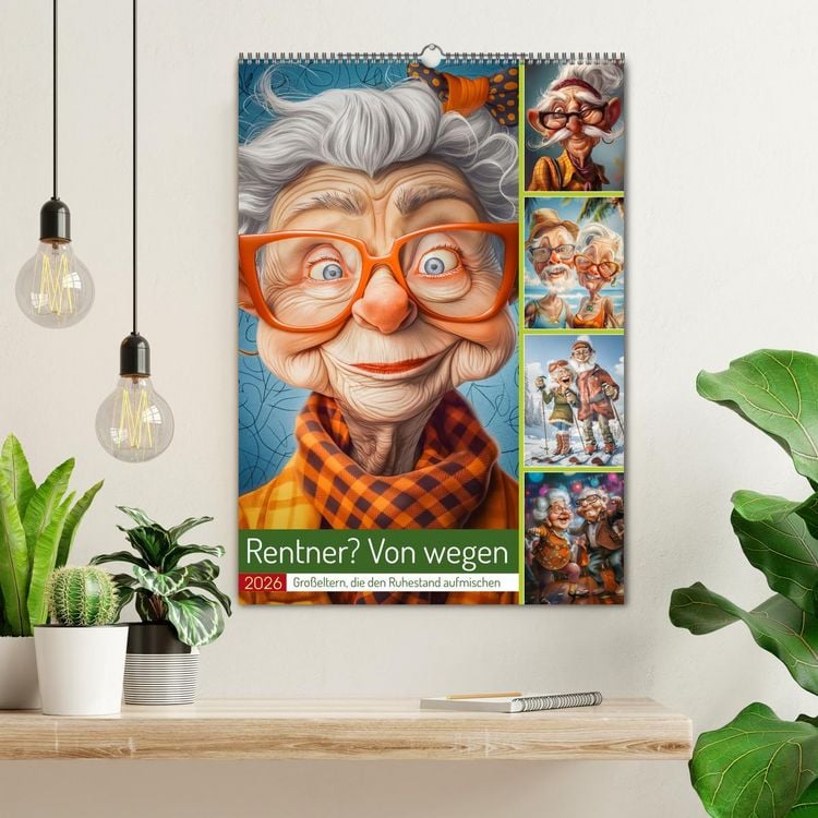 Produktbild: Rentner? Von wegen (Wandkalender 2026 DIN A2 hoch), CALVENDO Monatskalender