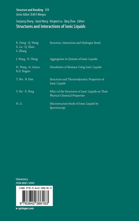 Produktbild: Structures and Interactions of Ionic Liquids