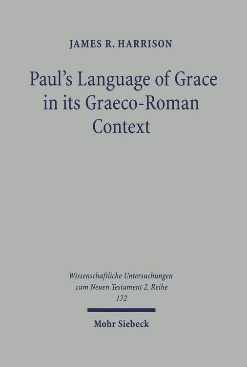 Produktbild: Paul's Language of Grace in its Graeco-Roman Context