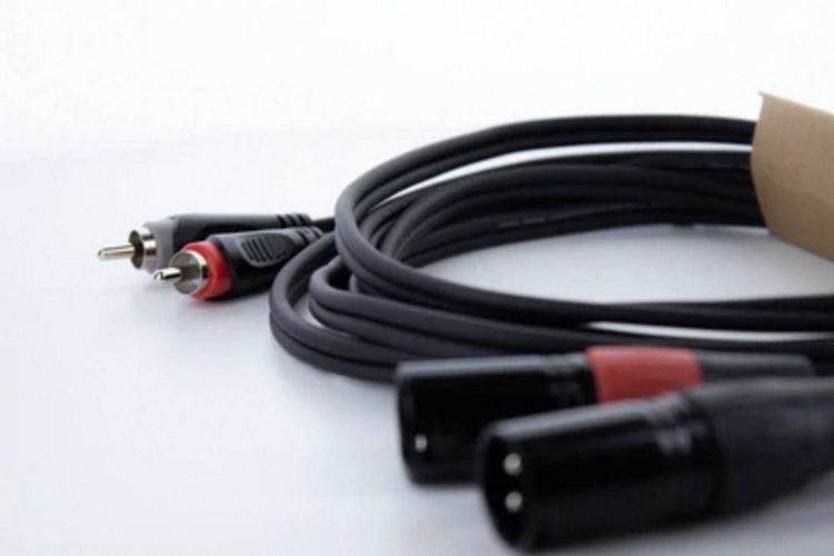 Produktbild: Cordial EU 1,5 MC XLR Verbindungskabel [2x XLR-Stecker 3 polig - 2x Cinch-Stecker] 1.50 m Schwarz
