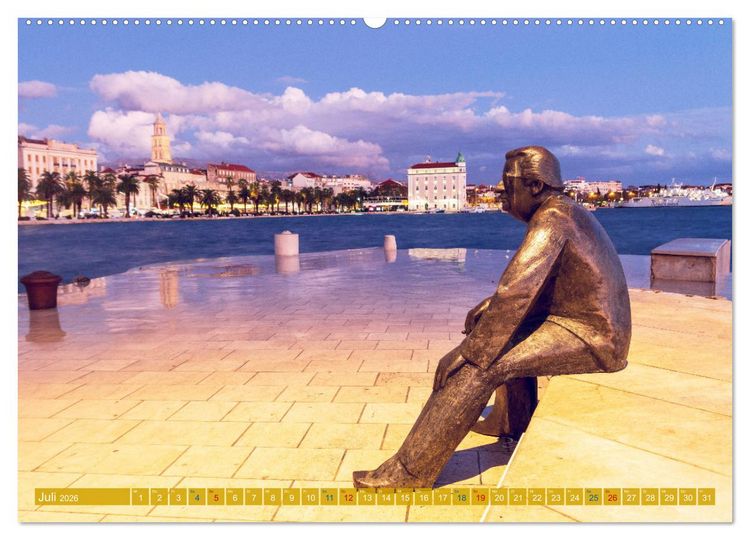 Produktbild: Split - Zauberhafte Perle an der Adriak&uuml;ste Kroatiens (Wandkalender 2026 DIN A2 quer), CALVENDO Monatskalender