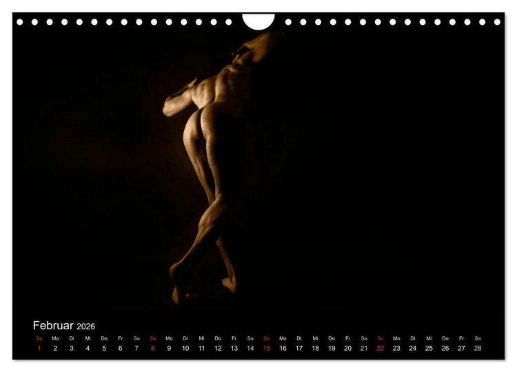Produktbild: M&Auml;NNER - AKTE ZWISCHEN KRAFT UND SINNLICHKEIT (Wandkalender 2026 DIN A4 quer), CALVENDO Monatskalender