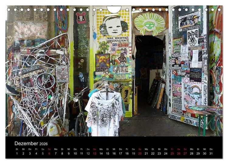 Produktbild: Alternativer Berlinkalender (Wandkalender 2026 DIN A4 quer), CALVENDO Monatskalender