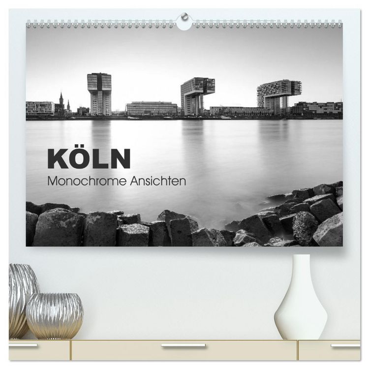 Produktbild: K&ouml;ln - monochrome Ansichten (hochwertiger Premium Wandkalender 2026 DIN A2 quer), Kunstdruck in Hochglanz