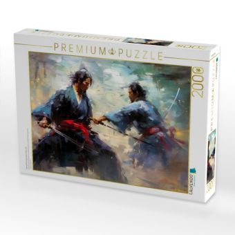Produktbild: CALVENDO Puzzle Kampftraining zweier Samurai | 2000 Teile Lege-Gr&ouml;&szlig;e 90x67cm Foto-Puzzle f&uuml;r gl&uuml;ckliche Stunden