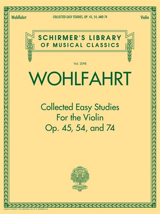 Produktbild: Wohlfahrt - Collected Easy Studies for the Violin