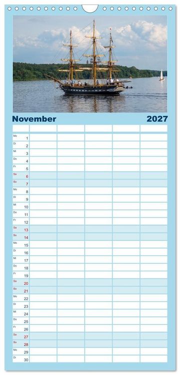 Produktbild: Familienplaner 2027 - Bootscharter nach Berlin mit 5 Spalten (Wandkalender, 21 x 45 cm) CALVENDO