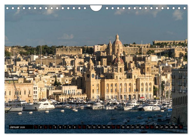 Produktbild: Valletta - Malta (Wandkalender 2026 DIN A4 quer), CALVENDO Monatskalender