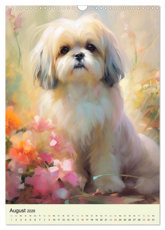 Produktbild: Kleine Hunde. Entz&uuml;ckend, lieblich, duftig (Wandkalender 2026 DIN A3 hoch), CALVENDO Monatskalender