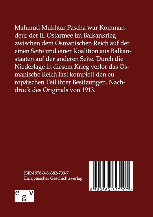 Produktbild: Meine F&uuml;hrung im Balkankriege 1912
