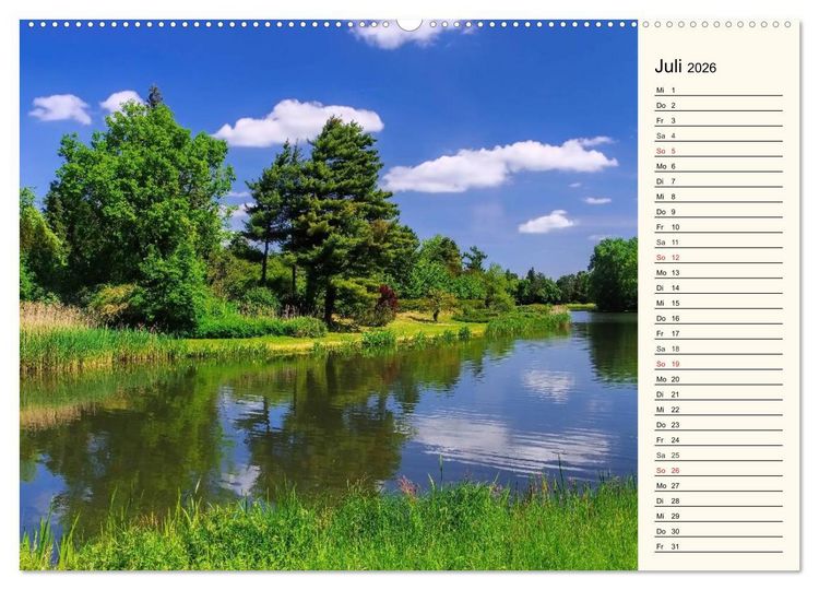 Produktbild: Spaziergang durch den W&ouml;rlitzer Park (Wandkalender 2026 DIN A2 quer), CALVENDO Monatskalender