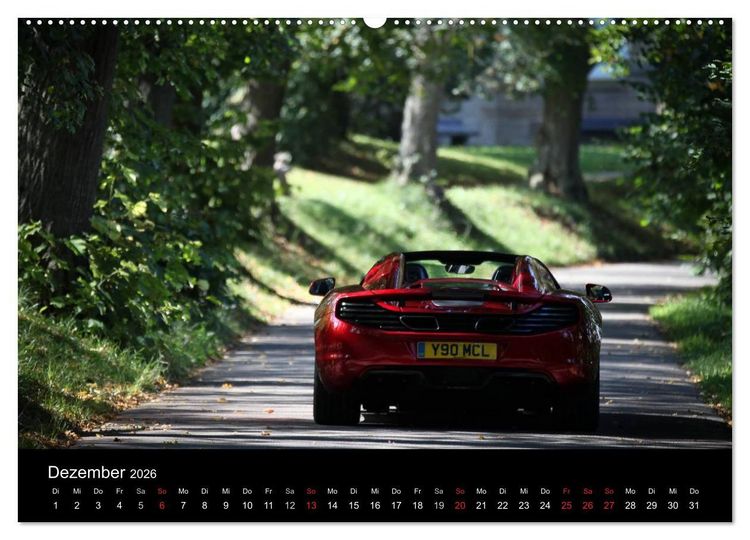 Produktbild: McLaren MP4-12C Spider (Wandkalender 2026 DIN A2 quer), CALVENDO Monatskalender