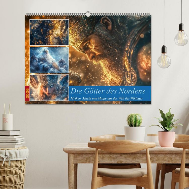 Produktbild: Die G&ouml;tter des Nordens (Wandkalender 2026 DIN A2 quer), CALVENDO Monatskalender