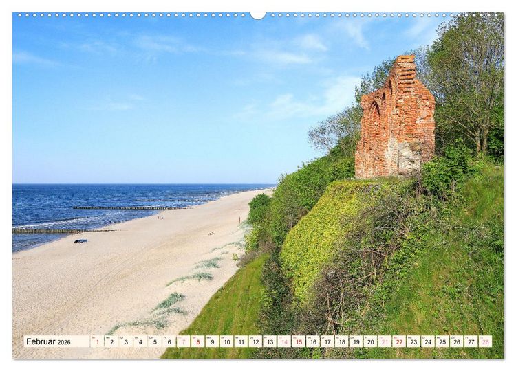 Produktbild: Die polnische Ostsee (hochwertiger Premium Wandkalender 2026 DIN A2 quer), Kunstdruck in Hochglanz