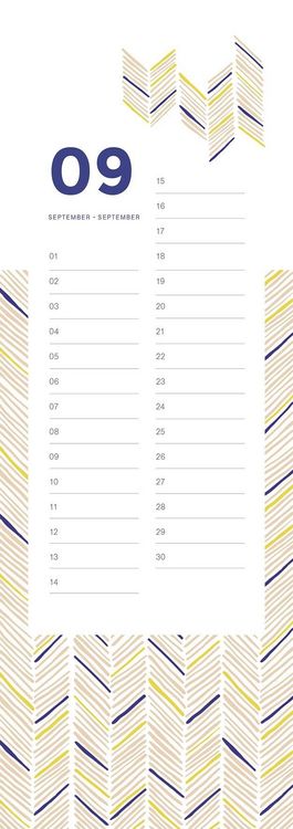 Produktbild: Geburtstagskalender Patterns