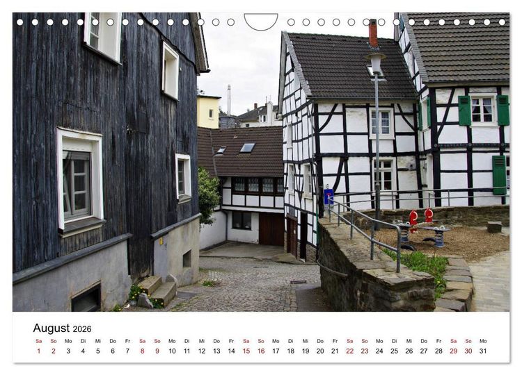 Produktbild: Velbert - Stadt der Schl&ouml;sser und Beschl&auml;ge (Wandkalender 2026 DIN A4 quer), CALVENDO Monatskalender