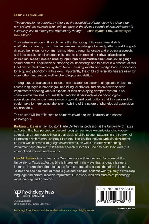 Produktbild: An Emergence Approach to Speech Acquisition