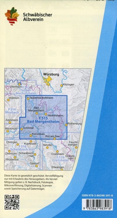 Produktbild: Freizeitkarte Bad Mergentheim