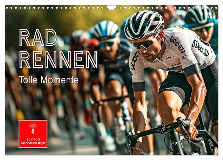 Produktbild: Radrennen - tolle Momente (Wandkalender 2026 DIN A3 quer), CALVENDO Monatskalender