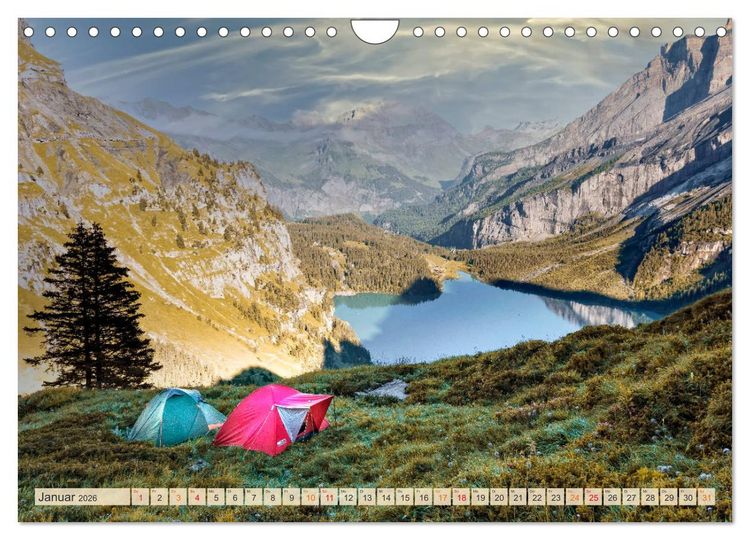 Produktbild: Let's start Camping (Wandkalender 2026 DIN A4 quer), CALVENDO Monatskalender