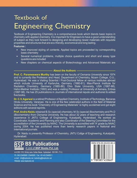 Produktbild: Textbook of Engineering Chemistry